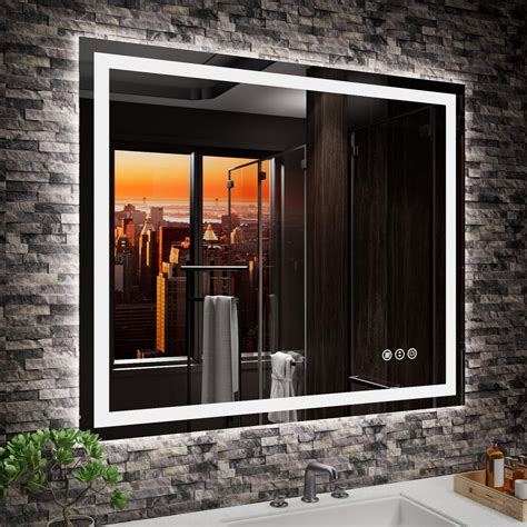 Amazon Amorho LED Mirror For Bathroom 36 X 30 With Front Light