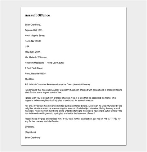 Character Reference Letter For Court Drink Driving Uk Infoupdate Org