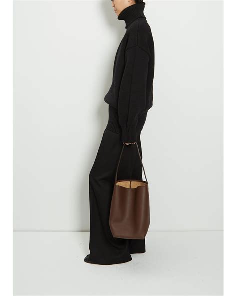 The Row Medium N S Park Tote In Brown Lyst