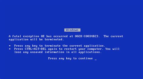 Así ha cambiado la pantalla azul de la muerte de Windows a lo largo de