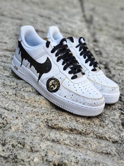 Custom Drip Nike Swoosh/ Custom Shoes/ Drip / Hand Painted Af1/nike ...