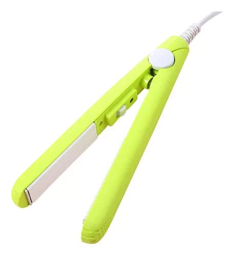 Plancha Mini Para Cabello Ni As Viaje Color Verde Mercadolibre