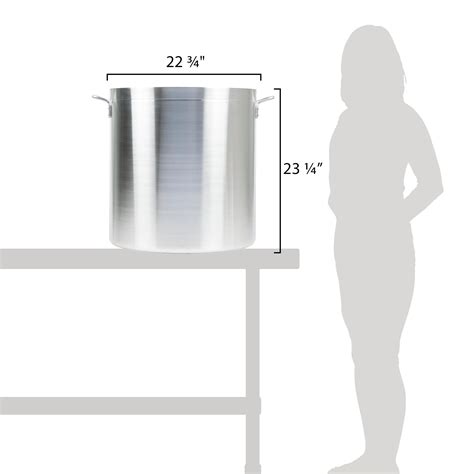 Qt Aluminum Stock Pot Heavy Weight Webstaurantstore