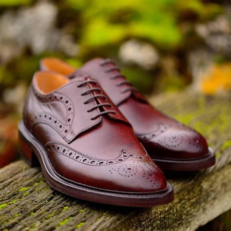 Classic Wing Tip Derby With Brogue Punching