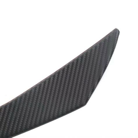 Car Rubber Carbon Fiber Bumper Lip Diffuser Splitter Fins Spoiler