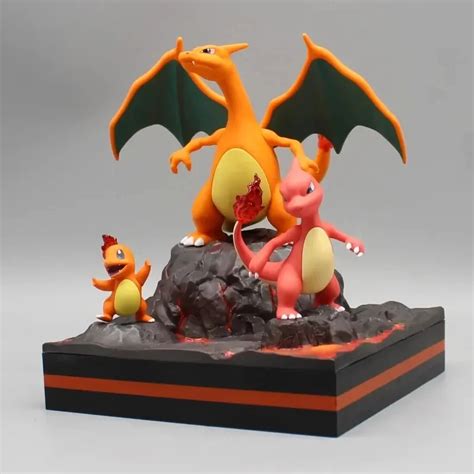 Figurine Pokémon De Salamèche Et Ses évolutions Site Univers