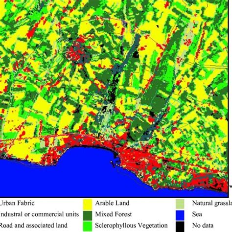 The classification of study area in the map of Silivri according to the ...