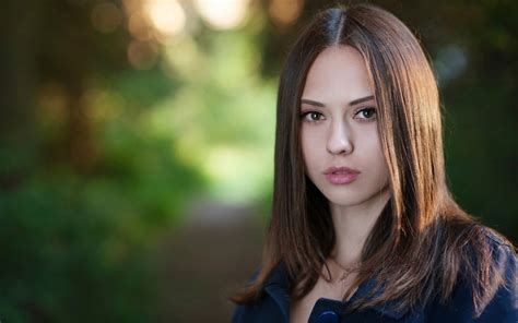 Open Mouth Russian Long Hair Model Catherine Timokhina Turtlenecks