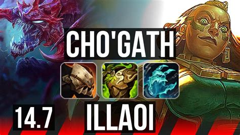 Chogath Vs Illaoi Top Comeback 9 3 9 300 Games Rank 14 Cho