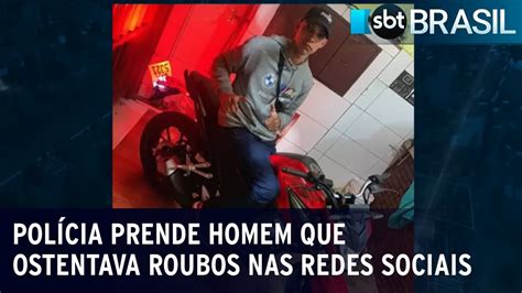 Polícia prende homem que ostentava roubos nas redes sociais SBT