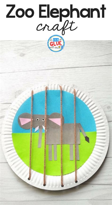 Easy Zoo Animal Elephant Craft for Kids