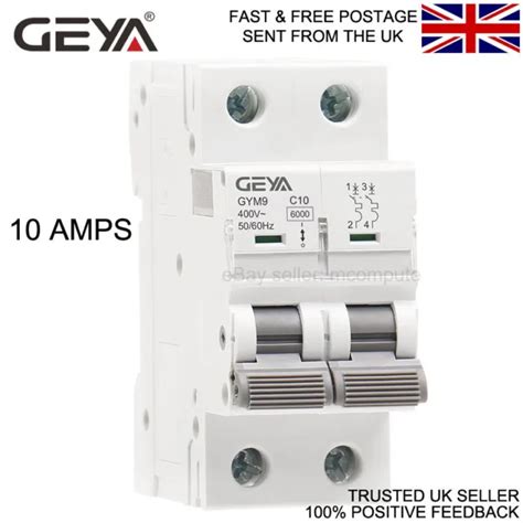 DC 2P MINI Circuit Breaker MCB Double Pole Fuse Offgrid Solar GEYA UK