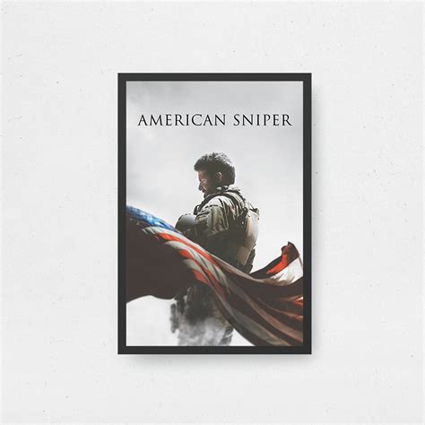 American Sniper Movie Poster High Quality Canvas Art Print Room Decoration Art Poster for Gift ...