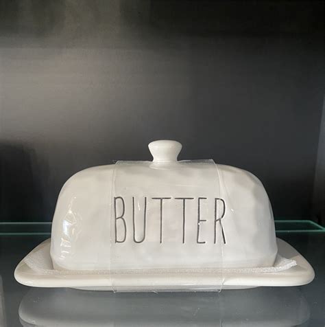 Great Finds Online Auctions White Ceramic Butter Dish