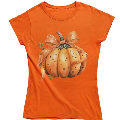 Koszulka Damska Na Halloween Dynia Pumpkin T Shirt Dynia S