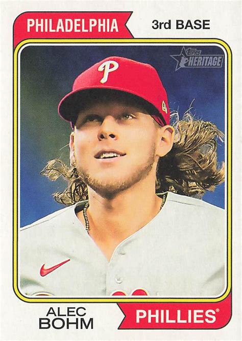 Topps Heritage Alec Bohm Trading Card Database