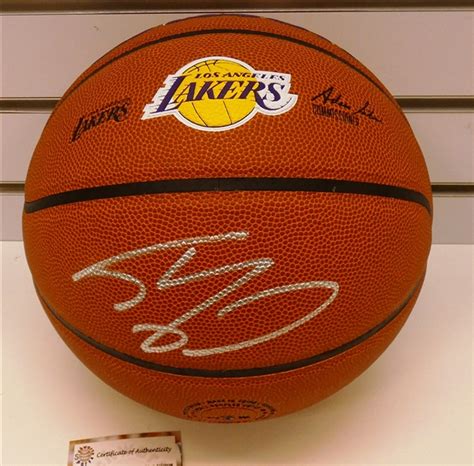 Lot Detail Shaquille Oneal Autographed Lakers Basketball