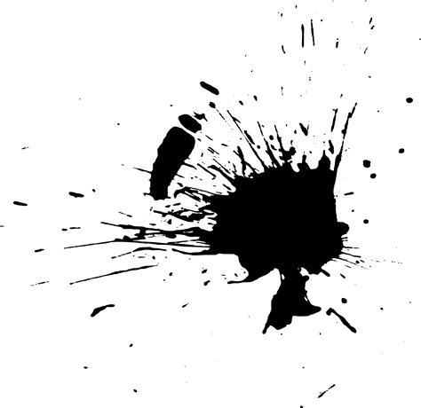 20 Black Paint Splatters (PNG Transparent) Vol. 1 | OnlyGFX.com