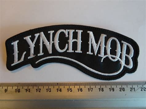 LYNCH MOB - WHITE NAME LOGO | Patches | Riffs Merchandise