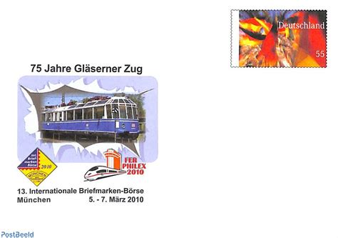 Timbre 2010 Allemagne République Fédérale Envelope 75 years Panorama