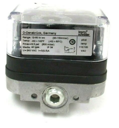 Used Krom Schroder Dg T Pressure Switch Gas Sb Industrial Supply Inc