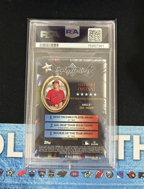 Shohei Ohtani Stadium Club Chrome Trophy Hunters W