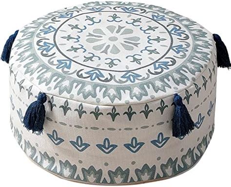 Amazon A B Crew Unstuffed Round Pouf Cover With Zipper Floor