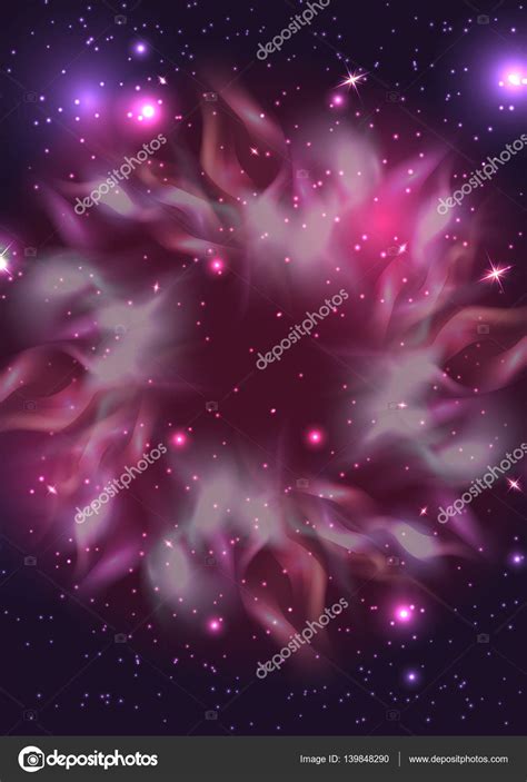 Fondo Galáctico Con Estrellas Vector Gráfico Vectorial © Veleri Imagen 139848290