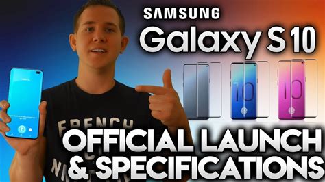 Samsung Galaxy S10 Official Launch And Specifications Youtube