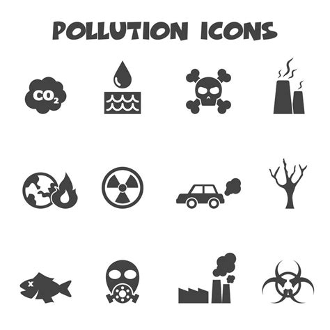 símbolo de los iconos de contaminación 673057 Vector en Vecteezy