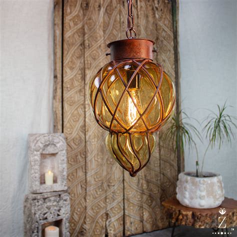 Amber Pendant Light