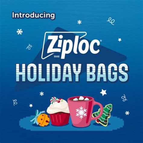 Ziploc Holiday Gallon Freezer Seal Top Bags 28 Ct Smiths Food And Drug