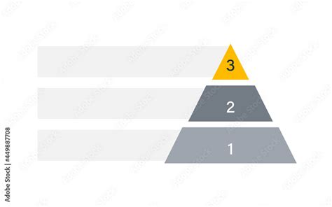 Vettoriale Stock Blank 3 Tier Pyramid Chart Clipart Image Adobe Stock