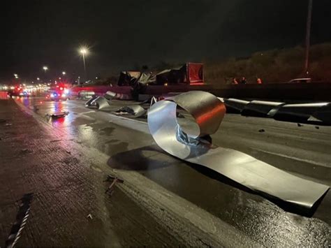 Semi Truck Crash Closes WB I-696 In Oakland County: Police | Farmington ...