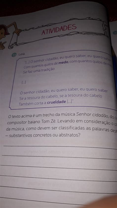 o o texto acima é um trecho desse mundo senhor cidadão do cantor cantor