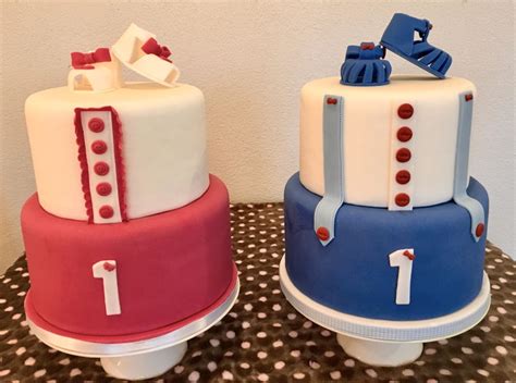 1St Birthday Cake For Boy Girl Twins CakeCentral