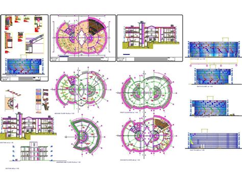 Centro Comercial En Autocad Librer A Cad