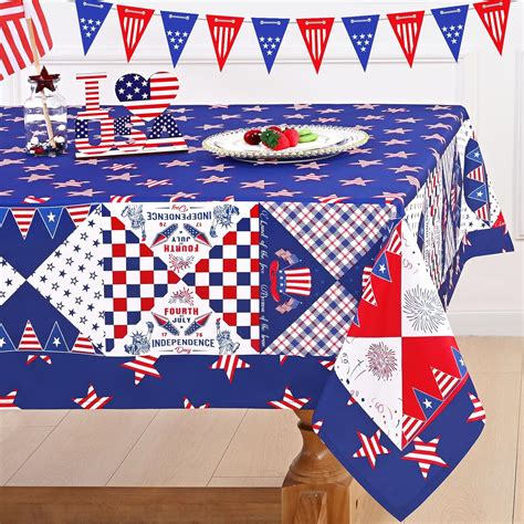 Amazon ASPMIZ 4th Of July Tablecloth Rectangle 60x84 Inch