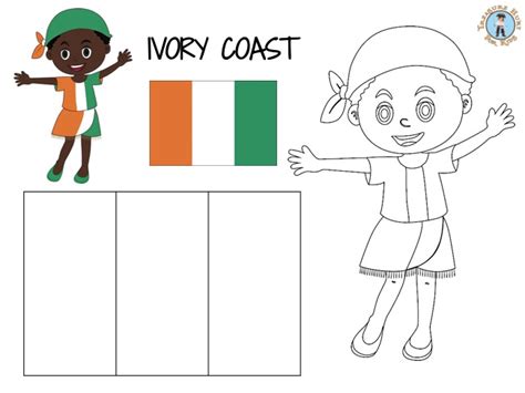 Ivory Coast Coloring Page - Free Printables - Treasure hunt 4 Kids