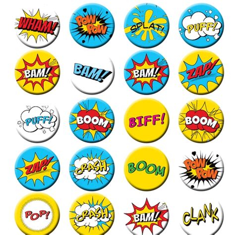 Superhero Button Etsy