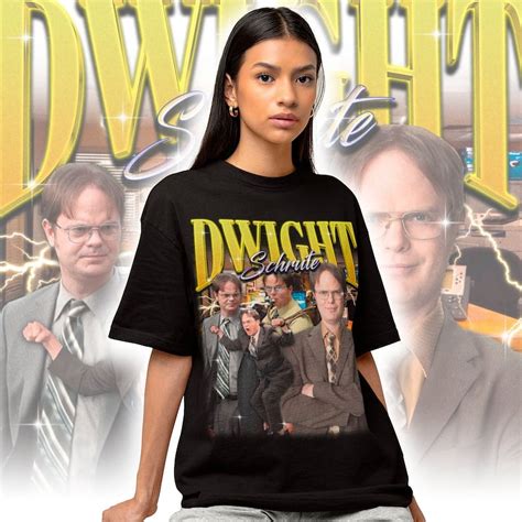 Black Retro Dwight Schrute The Office T Shirt Dwight Kurt Schrute