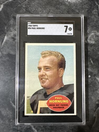 1960 TOPPS 54 PAUL HORNUNG PACKERS HOF Sgc 7 EBay