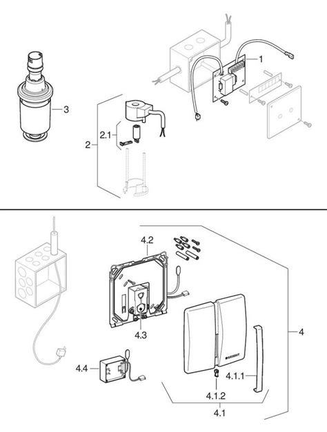 Spare Parts For Urinal Flush Controls With Flushing Cistern Mains