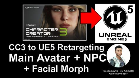 Character Creator 3 To Unreal Engine 5 Retargeting Facial Morph