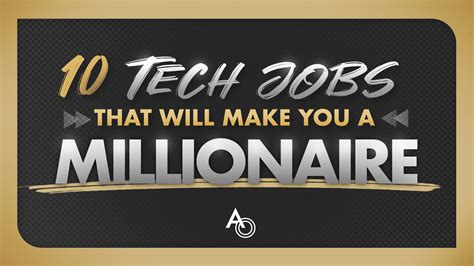 10 High Paying Tech Jobs That Make Millionaires Anthony Oneal