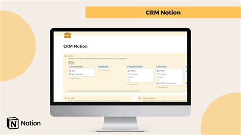 Template Notion Crm Fran Ais