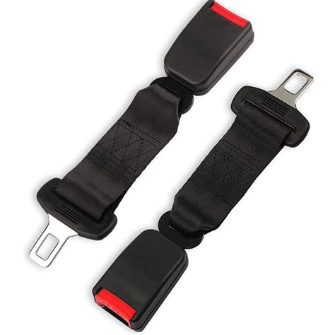 Talkve Universal 2 Pack Adjustable Car Seat Belt Extender With Safety