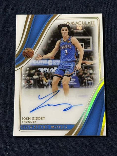 Yahoo オークション 2022 23 Panini Immaculate Josh Giddey Signatu