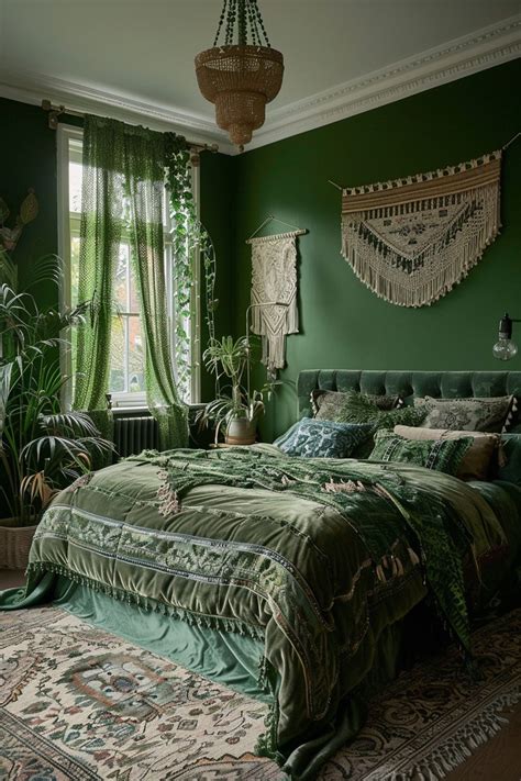 Green Boho Bedroom Ideas Courtneys World