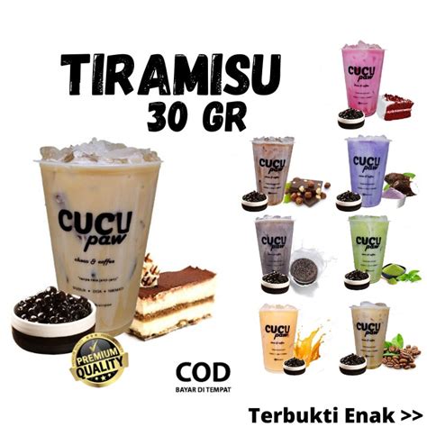 Jual Bubuk Minuman Coklat Bubuk Sachet Premium Kekinian Rasa Tiramisu